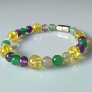 Náramek fluorit-citrín-aventurín * Bracelet from fluorite, citrine and aventurine