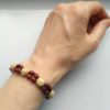 Náramek z dřevěných korálků * Wooden bead bracelet