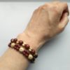 Náramky z dřevěných korálků * Wooden bead bracelets