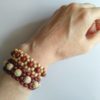 Náramky z dřevěných korálků * Wooden bead bracelets