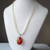 Náhrdelník s přívěskem karneol * Carnelian pendant necklace