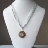 Náhrdelník s rodonitovým přívěskem * Rhodonite pendant necklace