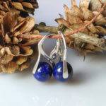 Náušnice lapis lazuli, stříbrné * Lapis lazuli earrings, silver