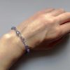 Náramek na přání tanzanit-křišťál-stříbro * Bracelet from Tanzanite, Quartz Crystal and Silver